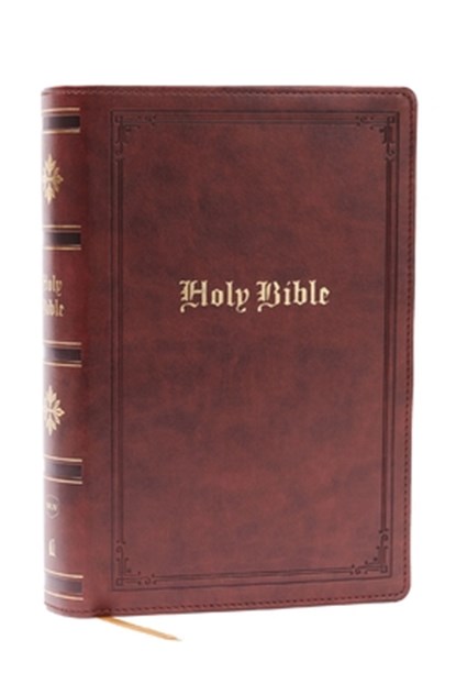 NKJV Bible: Personal Size Giant Print, Brown Leathersoft, Holy Bible, Red Letter, Comfort Print: New King James Version, Thomas Nelson - Gebonden - 9781400346325