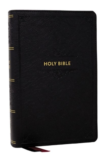 KJV Personal Size Large Print End-of-Verse Reference Bible, Black Leathersoft, Red Letter, Comfort Print (Thumb Indexed), Thomas Nelson - Gebonden - 9781400347841