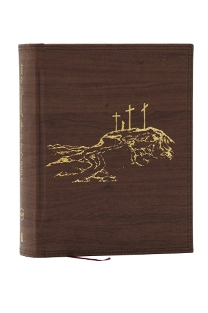 NKJV, Journal the Word Bible, Large Print: Reflect, Journal or Create Art Next to Your Favorite Verses (Brown Leathersoft over Board, Red Letter), Thomas Nelson - Gebonden - 9781400352340