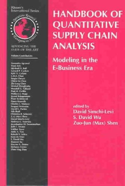 Handbook of Quantitative Supply Chain Analysis, niet bekend - Gebonden - 9781402079528
