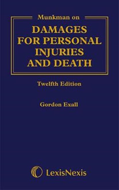Munkman Damages for Personal Injuries and Death, EXALL,  Gordon - Gebonden - 9781405755658