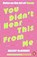 You Didn't Hear This From Me, Kelsey McKinney - Paperback - 9781405975100
