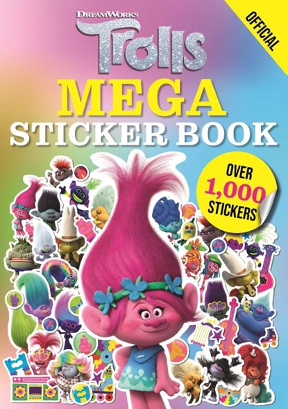 Trolls: Mega Sticker Book, Official Trolls - Paperback - 9781408375877