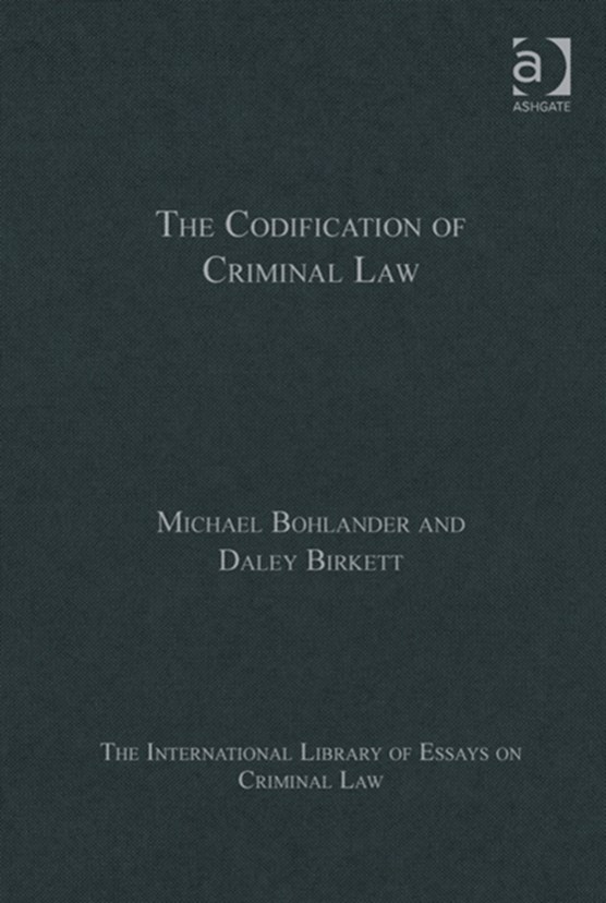 The Codification of Criminal Law