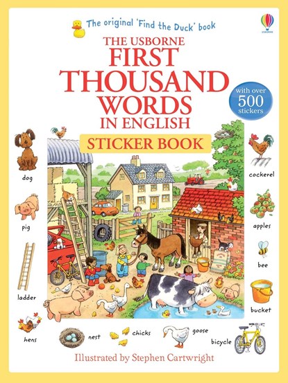 First Thousand Words in English Sticker Book, Heather Amery - Paperback - 9781409570400