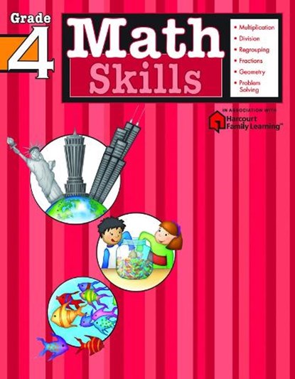 Math Skills, Grade 4, Flash Kids - Paperback - 9781411401099