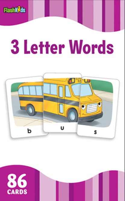 3 Letter Words (Flash Kids Flash Cards), Flash Kids Editors - Losbladig - 9781411434967