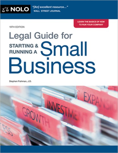 Legal Guide for Starting & Running a Small Business, Editors Of Nolo - Paperback - 9781413333077