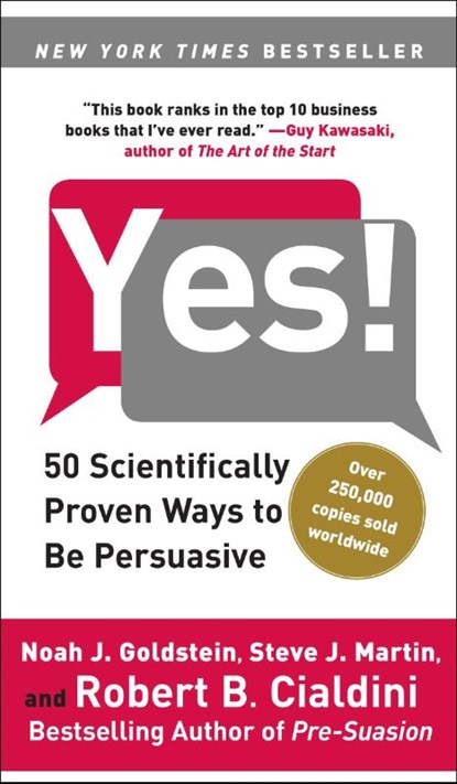 Yes!, Noah J. Goldstein ; Steve J. Martin ; Robert Cialdini - Paperback - 9781416576143