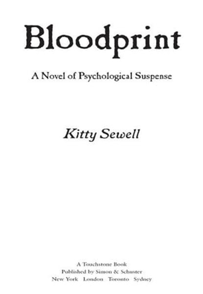 Bloodprint, Kitty Sewell - Ebook - 9781416592488