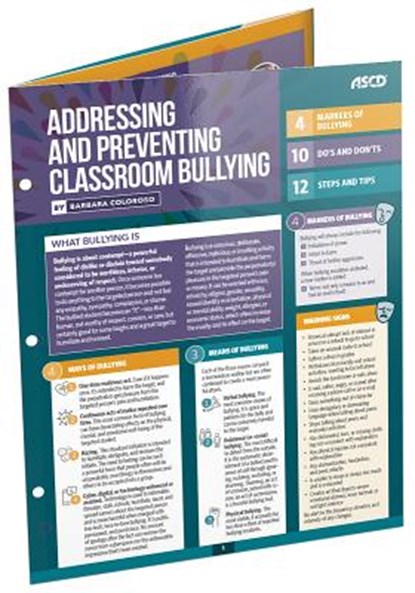 Addressing and Preventing Classroom Bullying (Quick Reference Guide), Barbara Coloroso - Paperback - 9781416628170