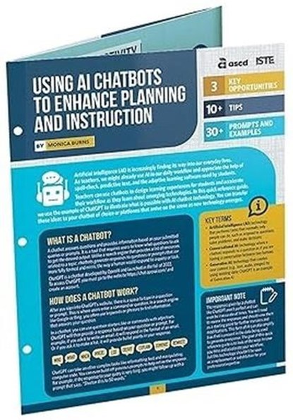 Using AI Chatbots to Enhance Planning and Instruction (Quick Reference Guide), BURNS,  Monica - Paperback - 9781416632580
