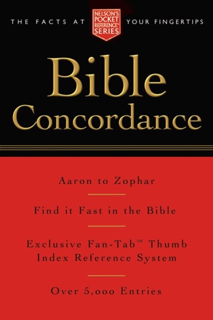 Pocket Bible Concordance, Thomas Nelson - Paperback - 9781418500177