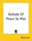 Ballads Of Peace In War, Michael Earls - Paperback - 9781419108839