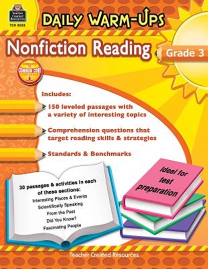 Daily Warm-Ups: Nonfiction Reading Grd 3, Debra Housel - Paperback - 9781420650334