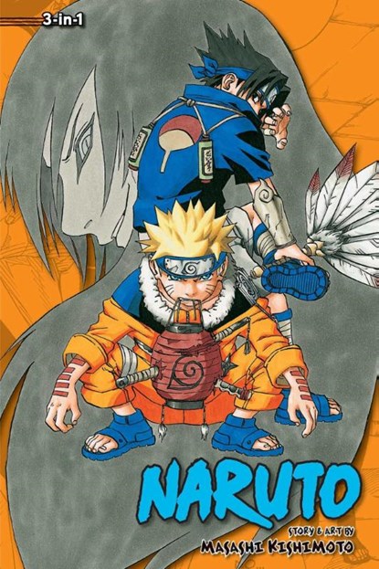 Naruto (3-in-1 Edition), Vol. 3, Masashi Kishimoto - Paperback - 9781421539911