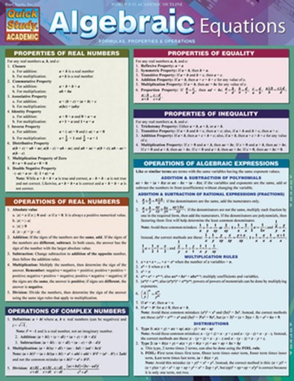 Algebraic Equations, Kizlik - Paperback - 9781423222668
