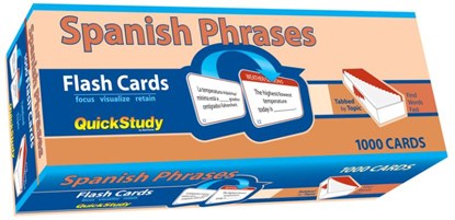 Spanish Phrases Flash Cards (1000 Cards): A Quickstudy Reference Tool, Joseph Levy - Gebonden - 9781423247951