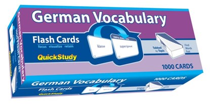 German Vocabulary 1000 Flash Cards: A Quickstudy Tool, Barcharts Publishing Inc - Gebonden - 9781423251408