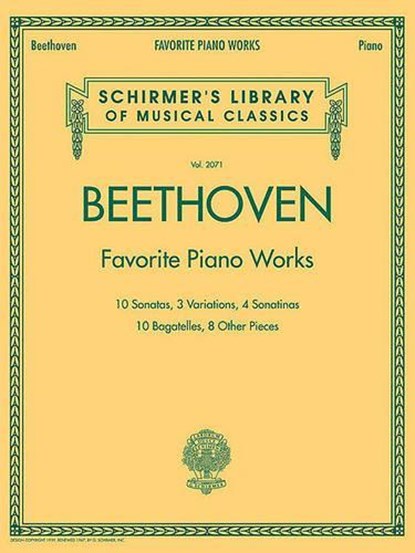 Beethoven - Favorite Piano Works, Ludwig Van Beethoven - Gebonden - 9781423431299
