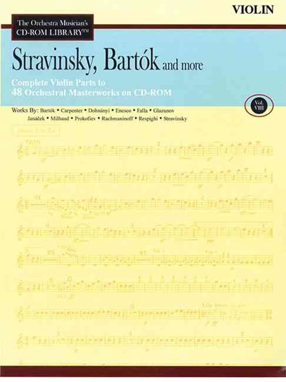 Stravinsky, Bartok and More, Volume 8: Violin [With CDROM], Igor Stravinsky - Paperback - 9781423432883