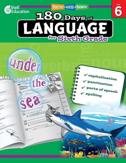 180 Days™: Language for Sixth Grade, Suzanne Barchers - Paperback - 9781425811716