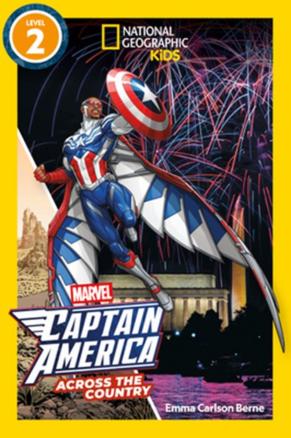 Marvel's Captain America Across the Country (National Geographic Kids Readers, Level 2), Emma Berne - Gebonden - 9781426378232
