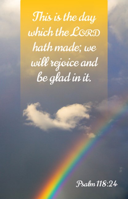 General Worship Bulletin: Glad (Package of 100): Psalm 118:24 (Kjv), Broadman Church Supplies Staff - Paperback - 9781430084679