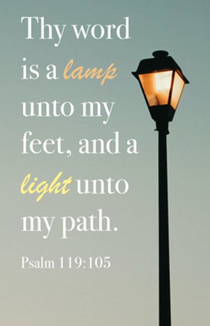General Worship Bulletin: Light (Package of 100): Psalm 119:105 (Kjv), Broadman Church Supplies Staff - Paperback - 9781430084686