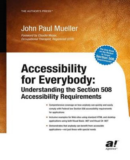 Accessibility for Everybody, John Paul Mueller - Paperback - 9781430254485