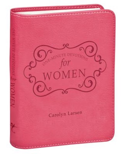One-Minute Devotions for Women Pink Faux Leather, Carolyn Larsen - Gebonden - 9781432100032