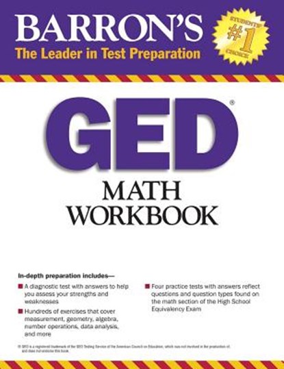 Math Workbook For The GED Test, Johanna Holm - Paperback - 9781438005713