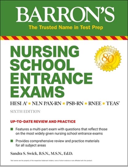 Nursing School Entrance Exams: Hesi A2 / Nln Pax-RN / Psb-RN / Rnee / Teas, Barron's Educational Series - Paperback - 9781438012353