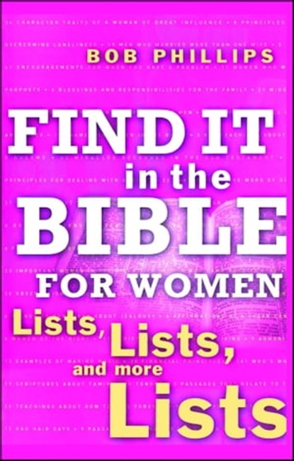 Find It in the Bible for Women, Bob Phillips - Ebook - 9781439122938