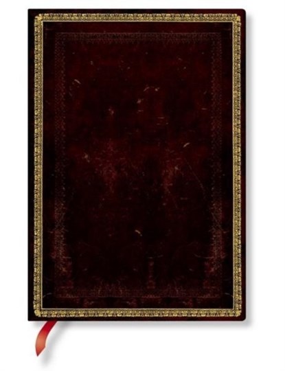 Paperblanks | Black Moroccan | Old Leather Collection | Softcover Flexi | Midi | Lined | 176 Pg | 100 GSM, Paperblanks - Gebonden - 9781439744437