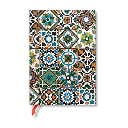 Porto (Portuguese Tiles) Midi Unlined Hardback Journal (Elastic Band Closure), Paperblanks - Gebonden - 9781439796009