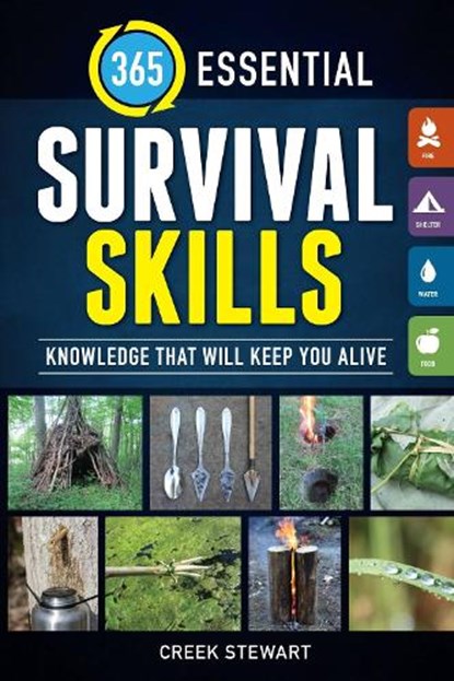 365 Essential Survival Skills, Creek Stewart - Paperback - 9781440247286