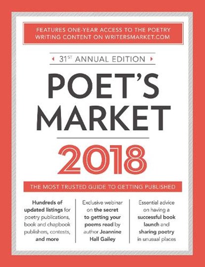 Poet's Market 2018, BREWER,  Robert Lee - Paperback - 9781440352676