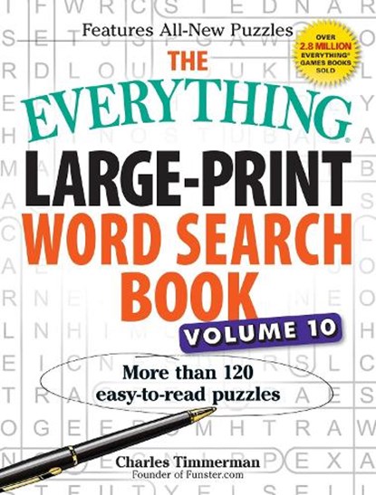The Everything Large-Print Word Search Book, Volume 10, Charles Timmerman - Paperback - 9781440594403