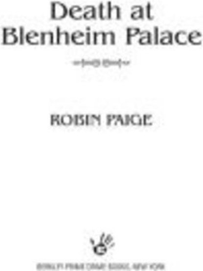 Death at Blenheim Palace, Robin Paige - Ebook - 9781440621949