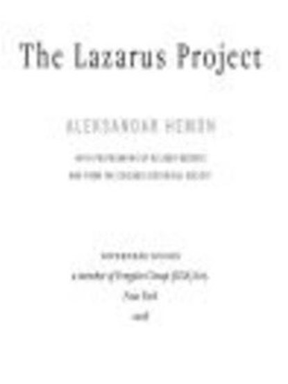 The Lazarus Project, Aleksandar Hemon - Ebook - 9781440637490