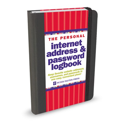 Internet Address Password Log Black, Inc Peter Pauper Press - Gebonden - 9781441303257