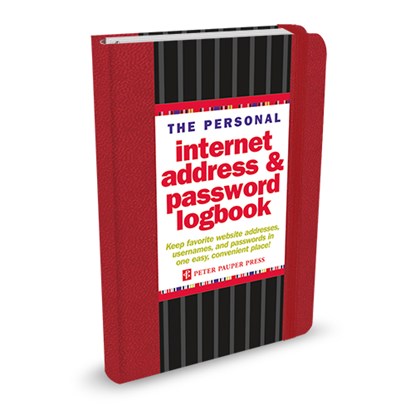 Logbook  Internet address & Password Peter Pauper Red, niet bekend - Gebonden - 9781441308146