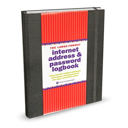 Logbook  Internet address & Password Large Peter Pauper Zwart, niet bekend - Gebonden - 9781441315953