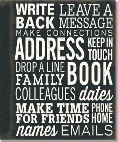 Addressbook Large Peter Pauper Making Connections, niet bekend - Gebonden - 9781441316011