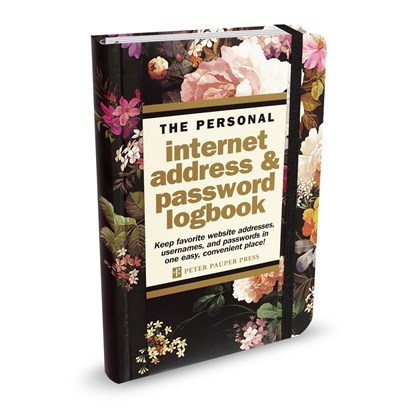 Midnight Floral Internet Address & Password Logbook, Peter Pauper Press Inc - Gebonden - 9781441334848