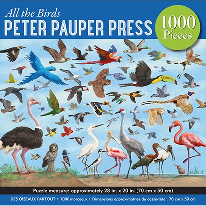 All the Birds 1,000 Piece Jigsaw Puzzle, Peter Pauper Press Inc - Gebonden Puzzel  - 9781441334930