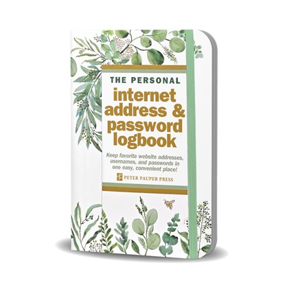 Eucalyptus Internet Address & Password Logbook, Peter Pauper Press - Gebonden - 9781441341969