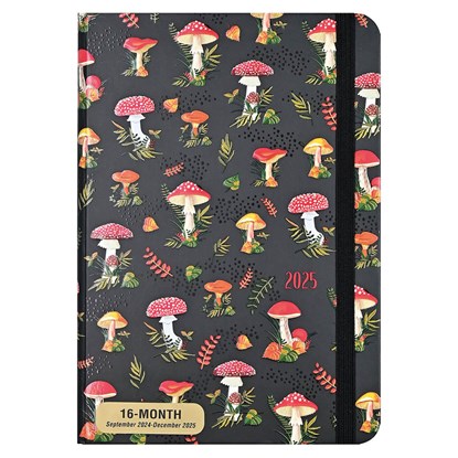 2025 Mushrooms Weekly Planner (16 Months, Sept 2024 to Dec 2025), Peter Pauper Press Inc - Gebonden - 9781441342799