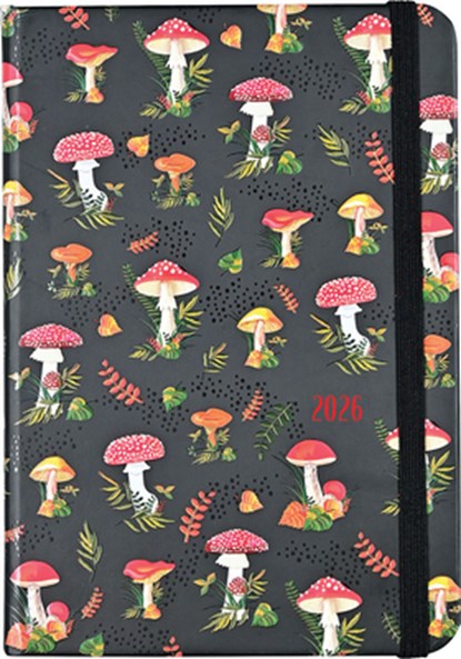 Mushrooms Compact diary 16-mnds 2026, niet bekend - Gebonden - 9781441345448